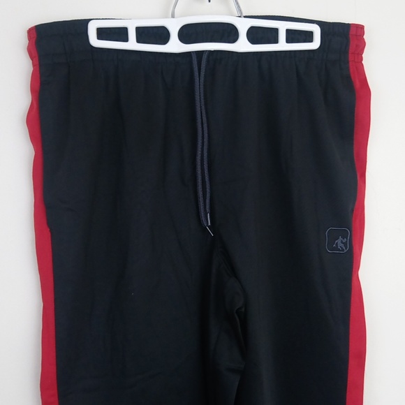 And1 Red Black Silky Matching Track Suit Jacket Pants - Picture 10 of 16